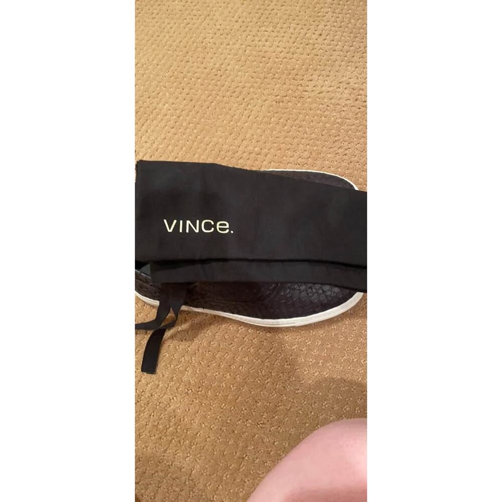 BNWT Vince Black Snake Print Slip-On Sneakers Size 8 - Picture 8 of 8